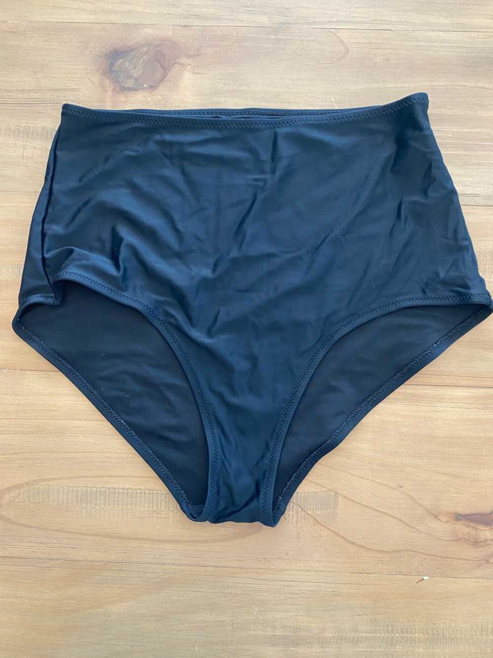 aerie High Waist Black Swim Bottoms
